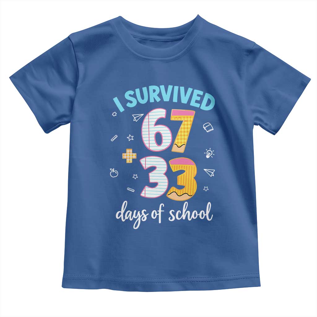100 Days Of School 67 Funny Six Seven Meme Toddler T Shirt