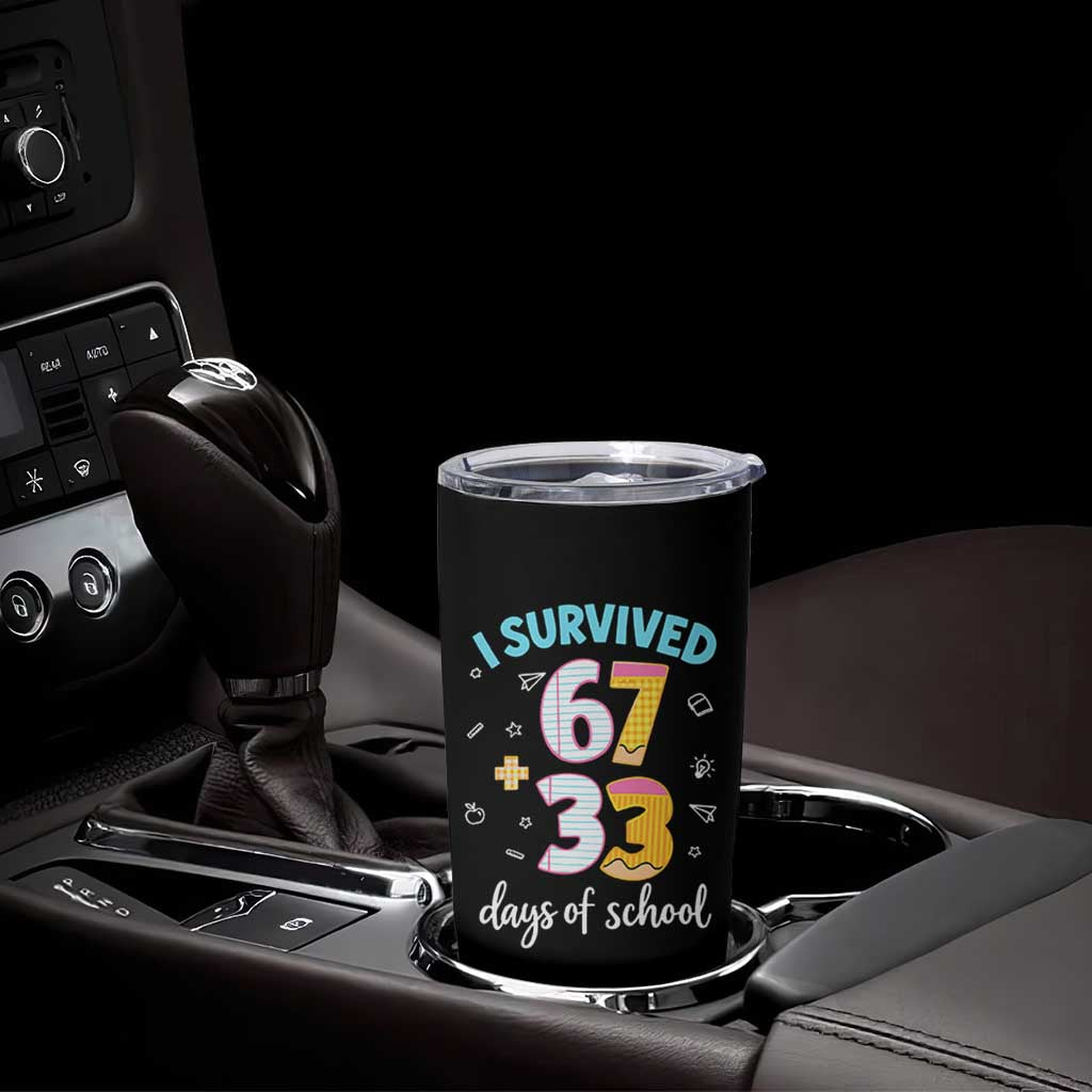 100 Days Of School 67 Funny Six Seven Meme Tumbler Cup