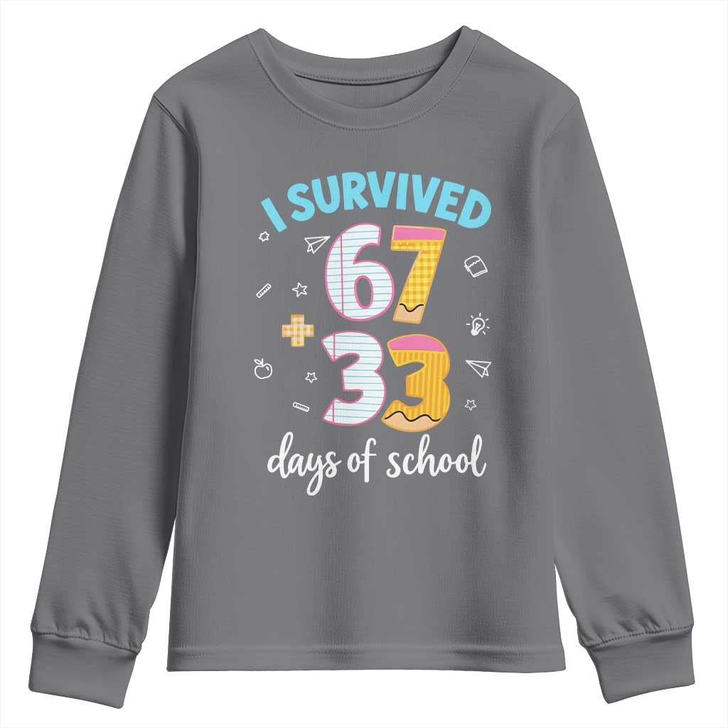 100 Days Of School 67 Funny Six Seven Meme Youth Sweatshirt