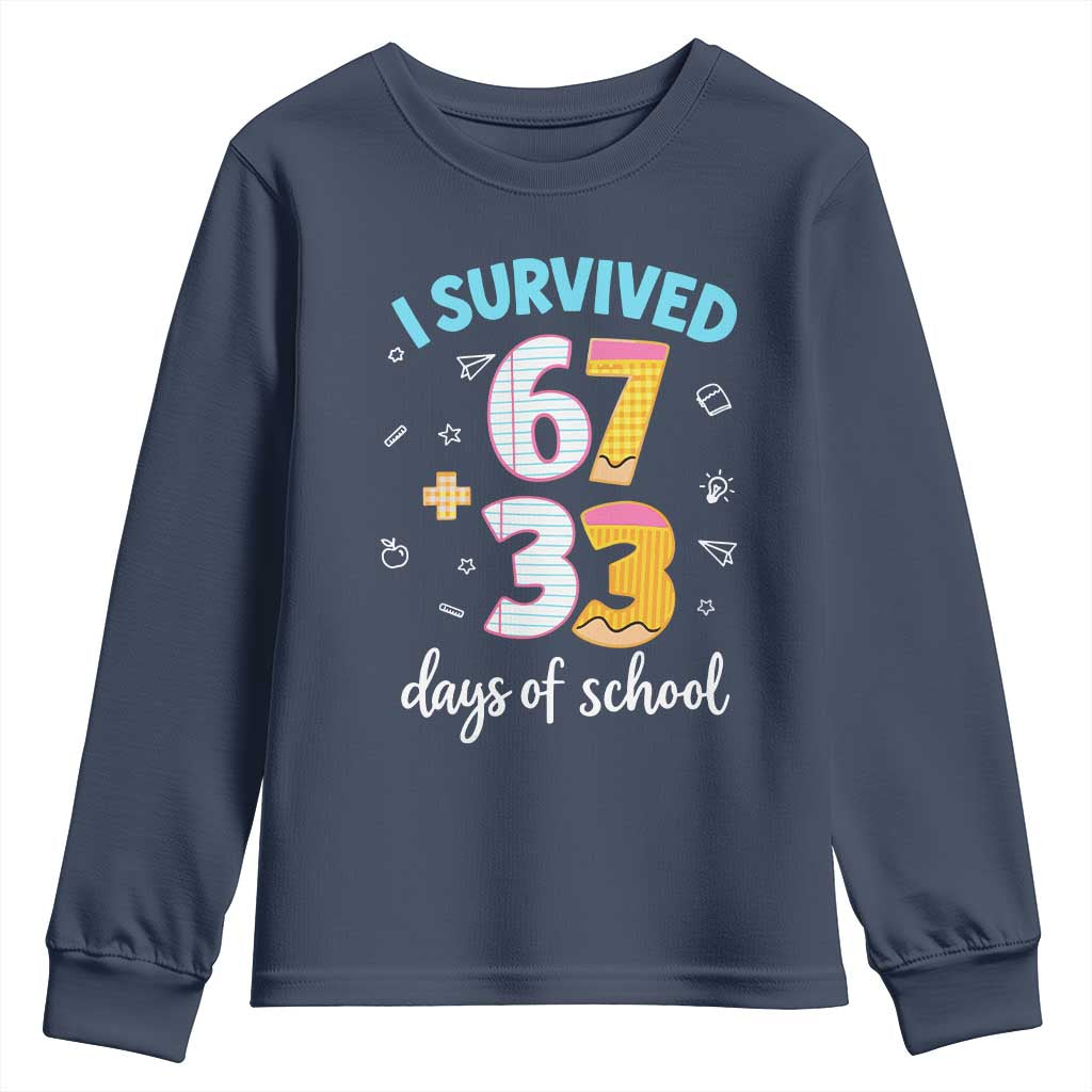 100 Days Of School 67 Funny Six Seven Meme Youth Sweatshirt