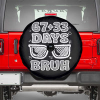 Bruh 100 Days Of School 67 Spare Tire Cover Funny Six Seven Meme Sunglasses