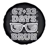 Bruh 100 Days Of School 67 Spare Tire Cover Funny Six Seven Meme Sunglasses
