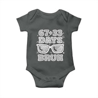 Bruh 100 Days Of School 67 Baby Onesie Funny Six Seven Meme Sunglasses