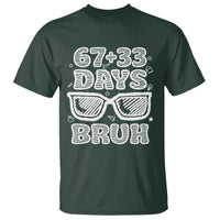 Bruh 100 Days Of School 67 T Shirt Funny Six Seven Meme Sunglasses
