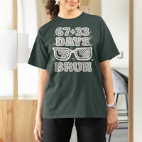 Bruh 100 Days Of School 67 T Shirt For Women Funny Six Seven Meme Sunglasses