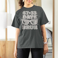 Bruh 100 Days Of School 67 T Shirt For Women Funny Six Seven Meme Sunglasses