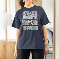 Bruh 100 Days Of School 67 T Shirt For Women Funny Six Seven Meme Sunglasses