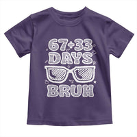 Bruh 100 Days Of School 67 Toddler T Shirt Funny Six Seven Meme Sunglasses