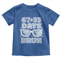 Bruh 100 Days Of School 67 Toddler T Shirt Funny Six Seven Meme Sunglasses