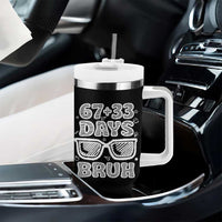 Bruh 100 Days Of School 67 Tumbler With Handle Funny Six Seven Meme Sunglasses