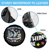 I Survived 100 Days Of School Spare Tire Cover Funny Pigeon 100th Day Teacher
