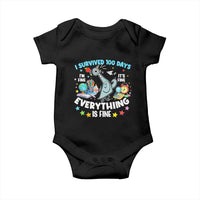 I Survived 100 Days Of School Baby Onesie Funny Pigeon 100th Day Teacher