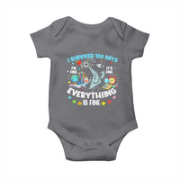 I Survived 100 Days Of School Baby Onesie Funny Pigeon 100th Day Teacher
