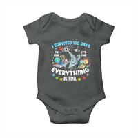 I Survived 100 Days Of School Baby Onesie Funny Pigeon 100th Day Teacher