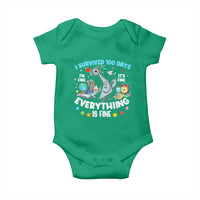 I Survived 100 Days Of School Baby Onesie Funny Pigeon 100th Day Teacher