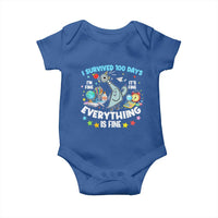 I Survived 100 Days Of School Baby Onesie Funny Pigeon 100th Day Teacher