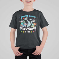 I Survived 100 Days Of School T Shirt For Kid Funny Pigeon 100th Day Teacher