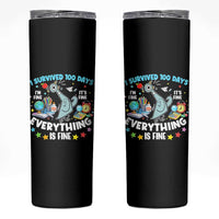 I Survived 100 Days Of School Skinny Tumbler Funny Pigeon 100th Day Teacher