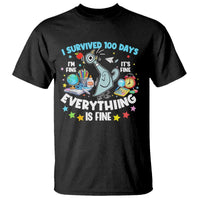 I Survived 100 Days Of School T Shirt Funny Pigeon 100th Day Teacher