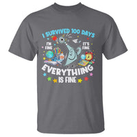 I Survived 100 Days Of School T Shirt Funny Pigeon 100th Day Teacher