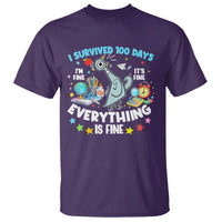 I Survived 100 Days Of School T Shirt Funny Pigeon 100th Day Teacher