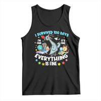 I Survived 100 Days Of School Tank Top Funny Pigeon 100th Day Teacher