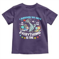 I Survived 100 Days Of School Toddler T Shirt Funny Pigeon 100th Day Teacher