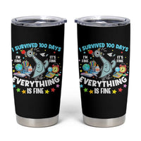 I Survived 100 Days Of School Tumbler Cup Funny Pigeon 100th Day Teacher