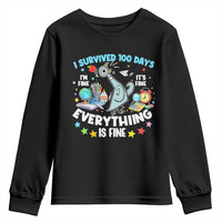 I Survived 100 Days Of School Youth Sweatshirt Funny Pigeon 100th Day Teacher