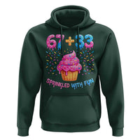 100th Day of School Girl Hoodie 67 33 100 Days Sprinkled With Fun Cupcake Six Seven Meme