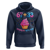 100th Day of School Girl Hoodie 67 33 100 Days Sprinkled With Fun Cupcake Six Seven Meme
