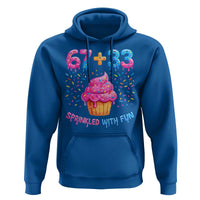100th Day of School Girl Hoodie 67 33 100 Days Sprinkled With Fun Cupcake Six Seven Meme