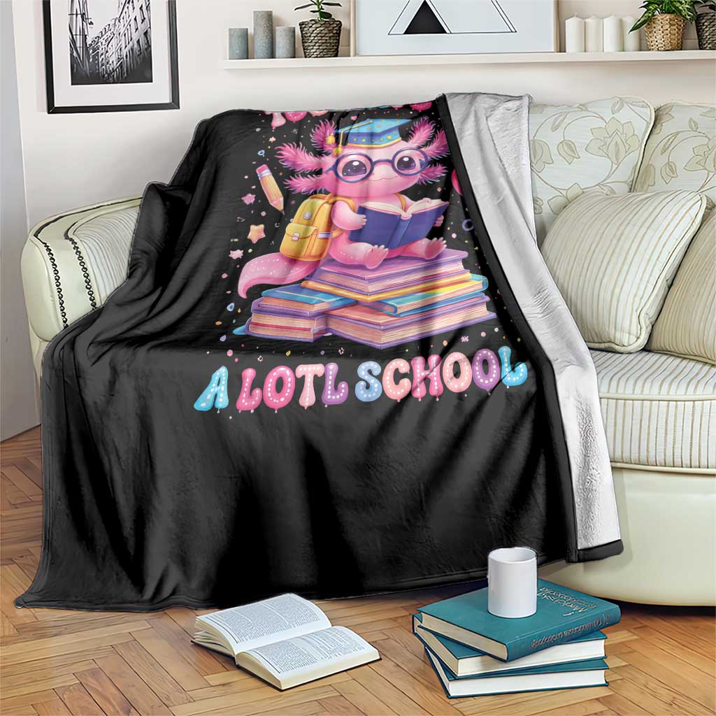 Axolotl 100 Days Of School Throw Blanket 100 Days Is Alotl School
