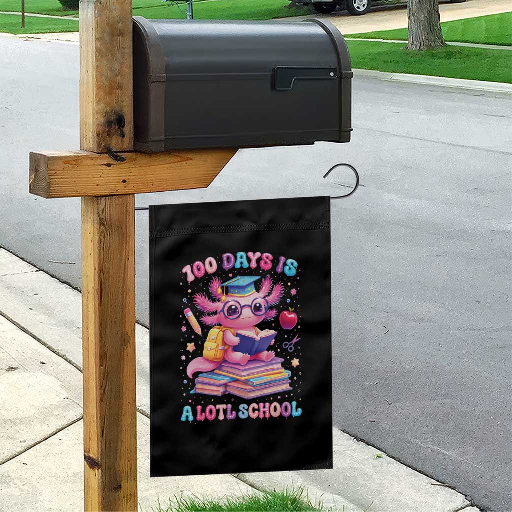 Axolotl 100 Days Of School Garden Flag 100 Days Is Alotl School