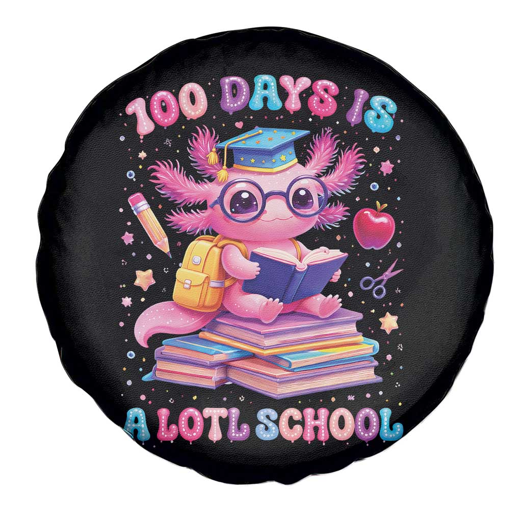 Axolotl 100 Days Of School Spare Tire Cover 100 Days Is Alotl School