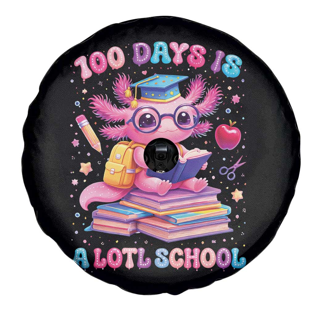 Axolotl 100 Days Of School Spare Tire Cover 100 Days Is Alotl School