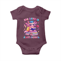 Axolotl 100 Days Of School Baby Onesie 100 Days Is Alotl School