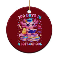 Axolotl 100 Days Of School Ceramic Ornament 100 Days Is Alotl School