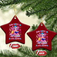 Axolotl 100 Days Of School Ceramic Ornament 100 Days Is Alotl School