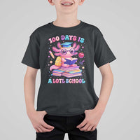 Axolotl 100 Days Of School T Shirt For Kid 100 Days Is Alotl School