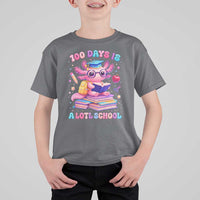 Axolotl 100 Days Of School T Shirt For Kid 100 Days Is Alotl School