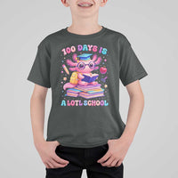 Axolotl 100 Days Of School T Shirt For Kid 100 Days Is Alotl School