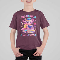 Axolotl 100 Days Of School T Shirt For Kid 100 Days Is Alotl School