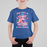 Axolotl 100 Days Of School T Shirt For Kid 100 Days Is Alotl School