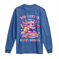 Axolotl 100 Days Of School Long Sleeve Shirt 100 Days Is Alotl School