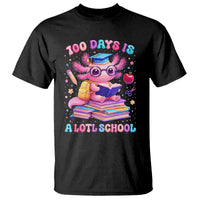 Axolotl 100 Days Of School T Shirt 100 Days Is Alotl School