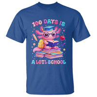 Axolotl 100 Days Of School T Shirt 100 Days Is Alotl School