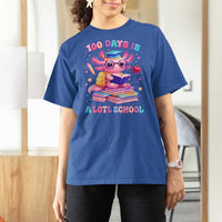 Axolotl 100 Days Of School T Shirt For Women 100 Days Is Alotl School
