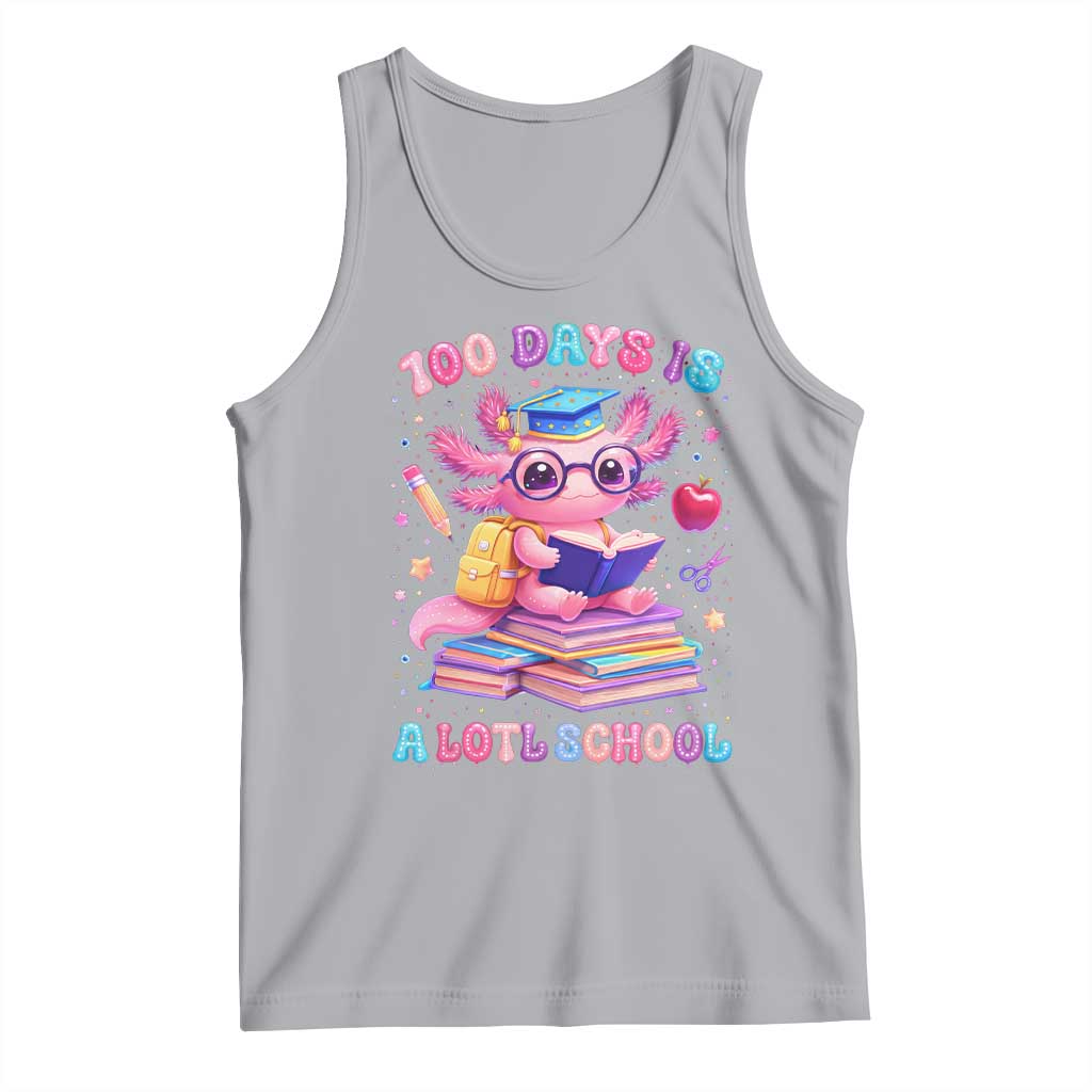 Axolotl 100 Days Of School Tank Top 100 Days Is Alotl School