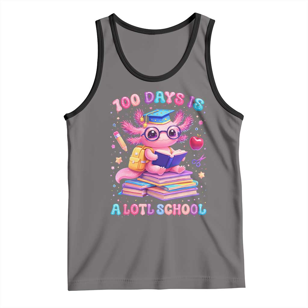 Axolotl 100 Days Of School Tank Top 100 Days Is Alotl School